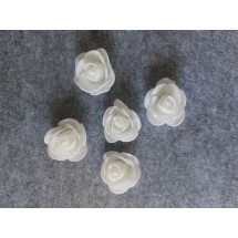 Цветы из фоамирана(цв.белый) 3,5см,  цена за 1 шт